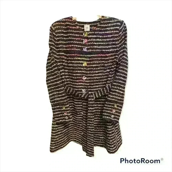 Cabi Headline Topper Coat multicolor Size 8 - Picture 6 of 6